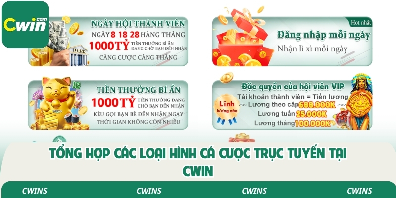 Tổng hợp cách chương trình khuyến mãi cwin